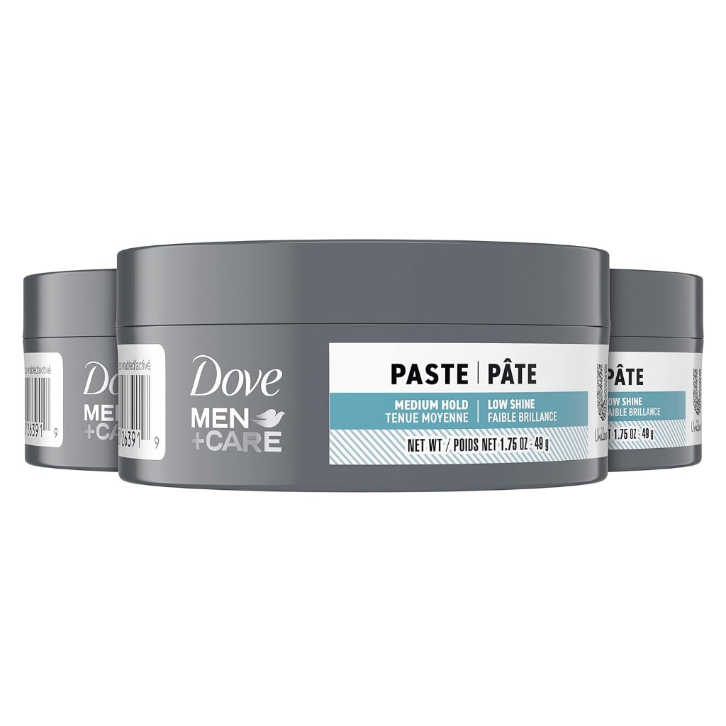Dove Men+Care Sculpting Hair Paste - Medium Hold, Matte Finish, 1.75oz (3-Pack)